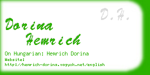 dorina hemrich business card